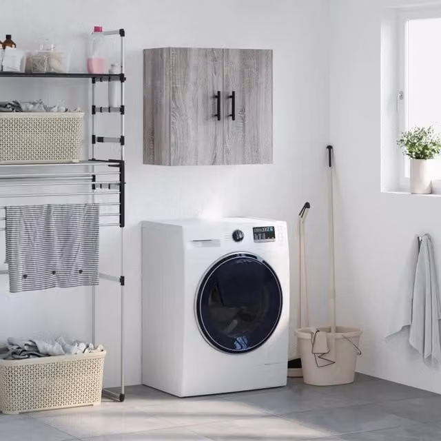 Berkfield Home Grey Sonoma Wall Cabinet W/D/H: 60 x 31 x 60 cm