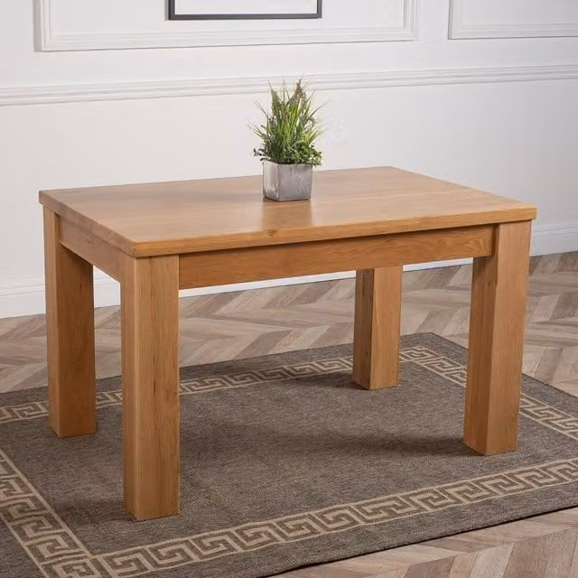 Thats Furniture Dakota Rustic Oak Rectangular Dining Table, Brown, Height: 82 cm