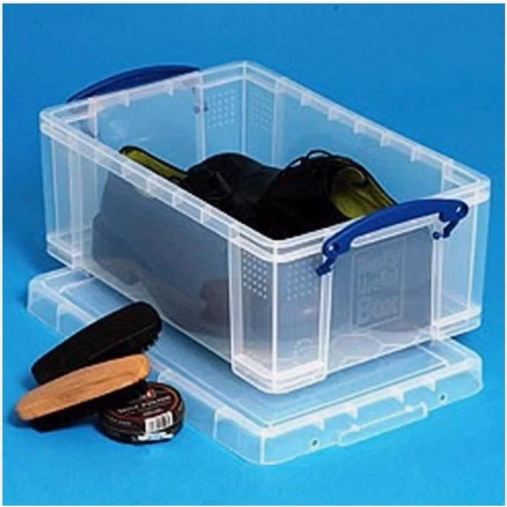 FLAVORA Really Useful A4 Document Storage Box, 9 Litre, Transparent – 3