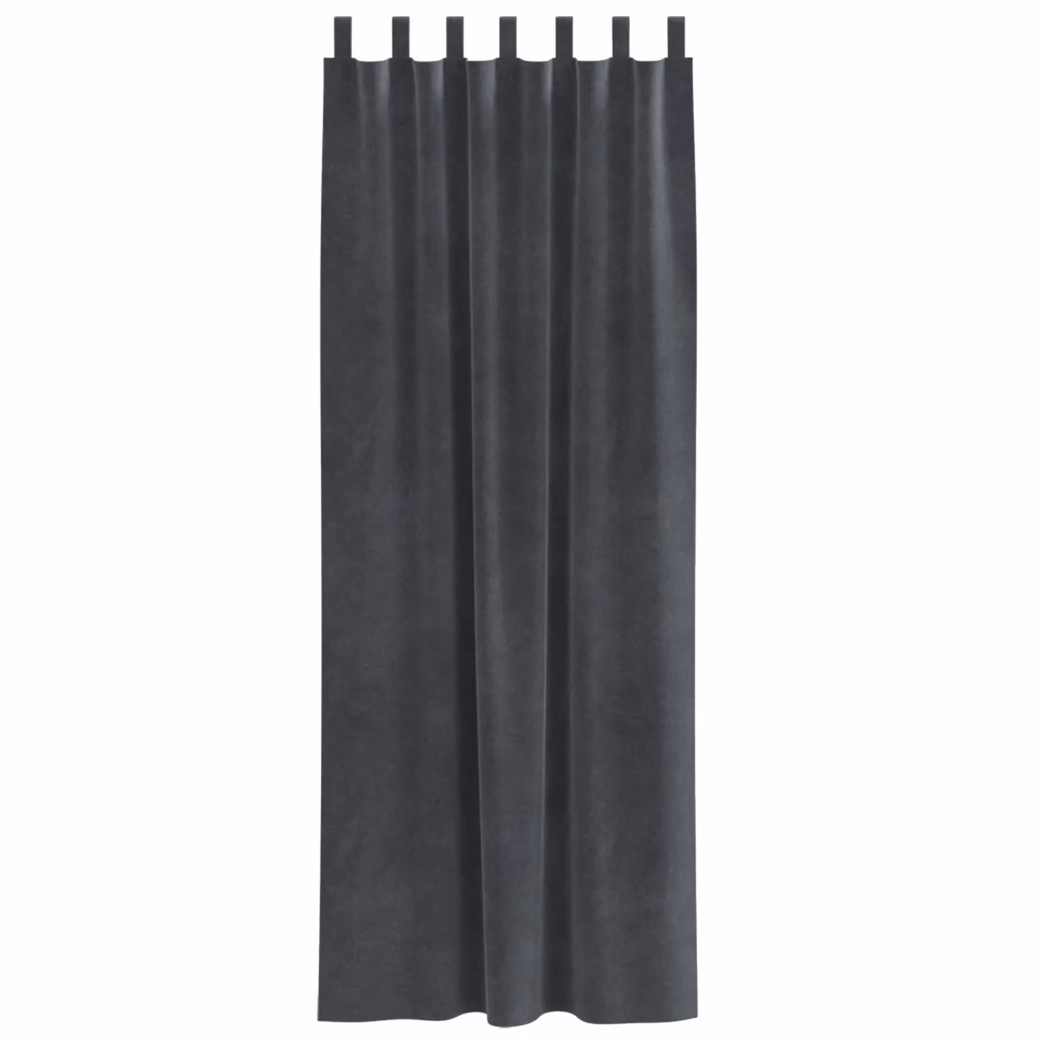Berkfield Home Blackout Velvet Curtains with Hanging Loops, 2 Pack, Grey, W: 140 cm, H: 260 cm – 2