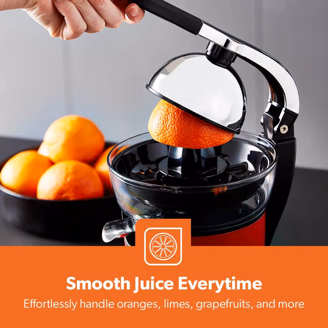 Geepas Electric Citrus Juicer and Orange Fruit Squeezer in Bright Pink – 2