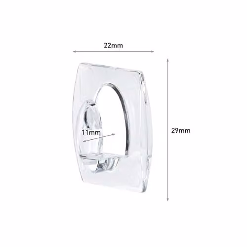 3M Command Mini Hooks with 24 Small Adhesive Strips, Transparent – 2