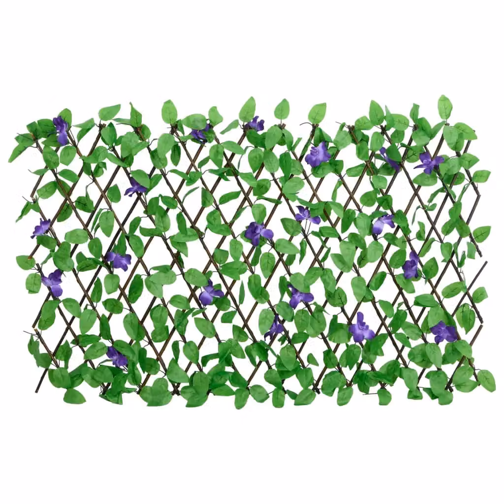 Berkfield Home Artificial Ivy Trellis Expandable Wall-Mounted Hedge, Green, 5 Pieces, W: 180 cm, H: 70 cm – 3