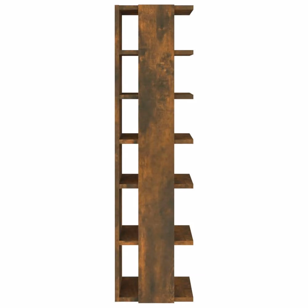 Berkfield Home Smoked Oak Shoe Rack in Brown, W/D/H: 27.5 x 27.0 x 102.0 cm – 3
