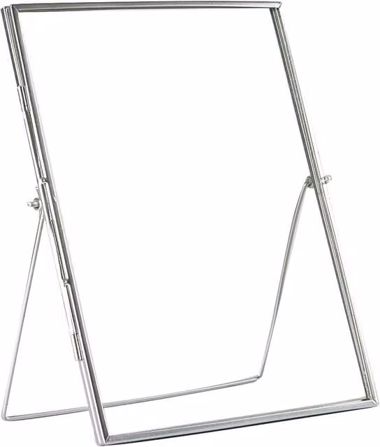 Nicola Spring Set of 5 Silver Metal Tabletop Photo Frames, Rectangular Single Picture Display, 20.32 x 25.4 cm – 1