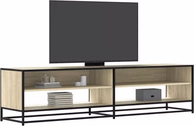 Berkfield Home TV Cabinet in Sonoma Oak Brown, W/D/H: 180.5 x 40 x 46 cm