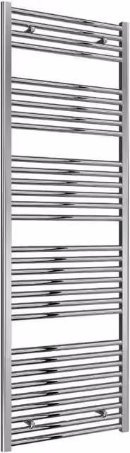 Bathroom Kingdom Diva Silver Steel Straight Heated Towel Rail H 180 x W 60 cm – 3