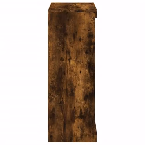 vidaXL Sideboard with Integrated LED Lights in Smoked Oak, W: 60.5 cm, D: 37 cm, H: 100 cm – 5