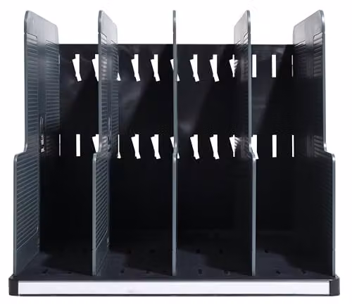 Exacompta Modulotop Office Vertical Sorting Rack in Light Grey, suitable for A4+ documents, W: 30.0 cm, D: 28.8 cm, H: 25.5 cm – 2