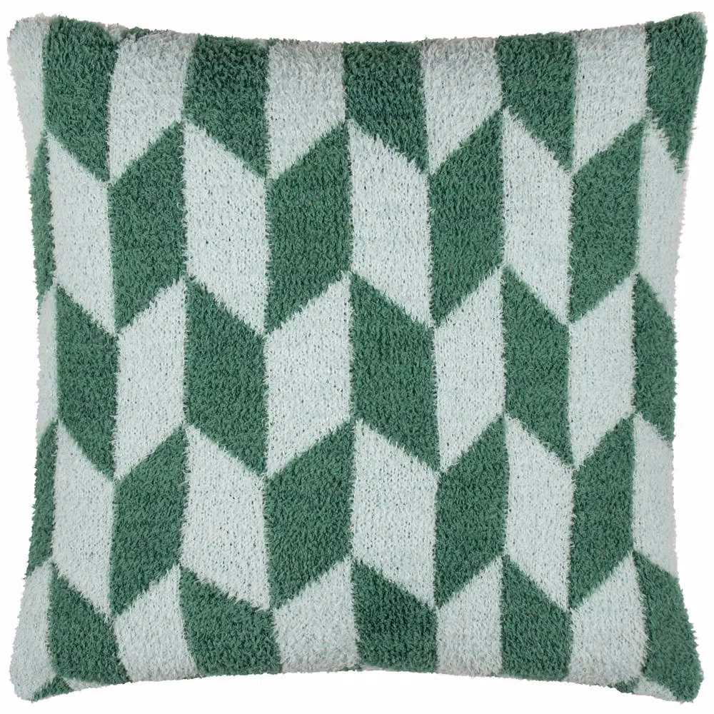 Riva Home Graphic Square Polyester Cushion in Green, W/D/H: 45 x 45 x 45 cm – 2