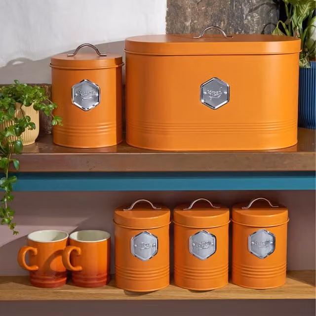 Cooks Professional 5-Piece Leakproof Stainless Steel Storage Set in Orange