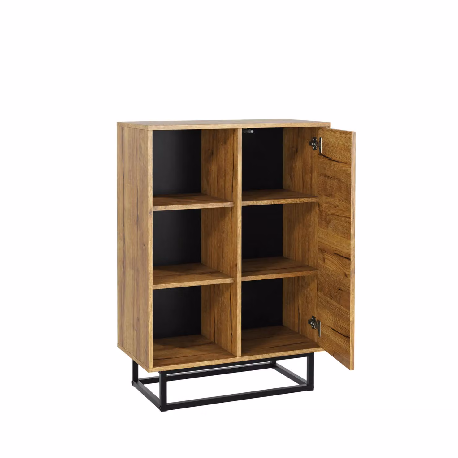 Mex Furniture LTD Industrial Loft Sideboard in Brown and Black, W: 100 cm, H: 70 cm, D: 35 cm – 4