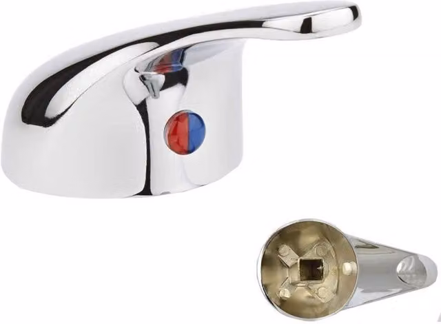 Nes Home Single Lever Mixer Tap Handle for Kitchen or Bathroom in Silver