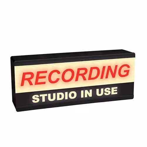 Echo Three LED Recording Studio In Use Light Up Sign, Retro Multicolour Wall Light for Home Office and Music Studios – 2