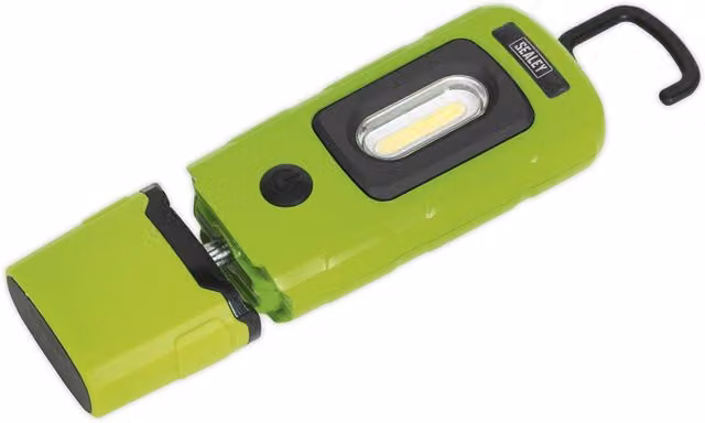 ThatCable Loops Lightweight Swivel Inspection Light with 3W COB and 1W SMD LED, Rechargeable, Green – 1