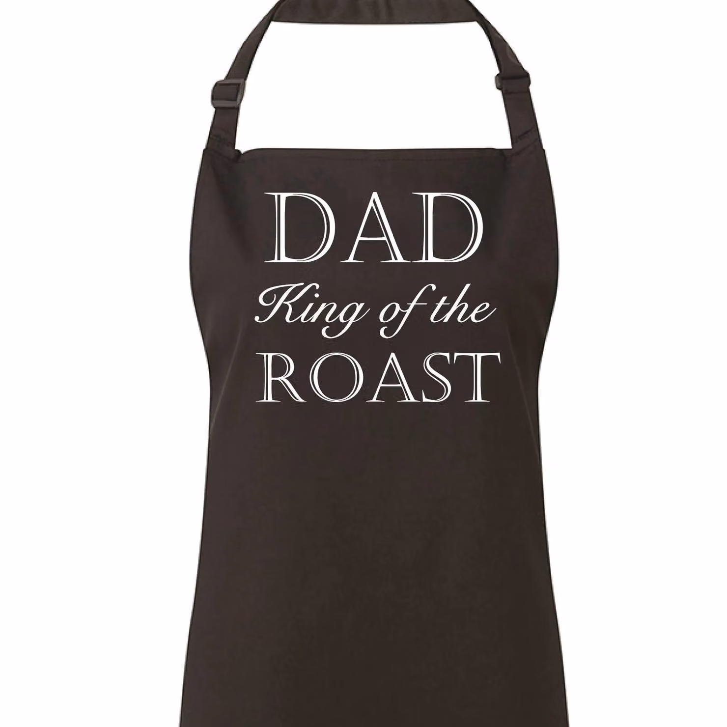 60 Second Makeover Men's Dad King of the Roast Apron in Black – 2