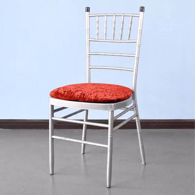 Neel Blue Velvet Dining Chair Seat Cover with Stretchy Elastic and Non-Slip Protection – 1