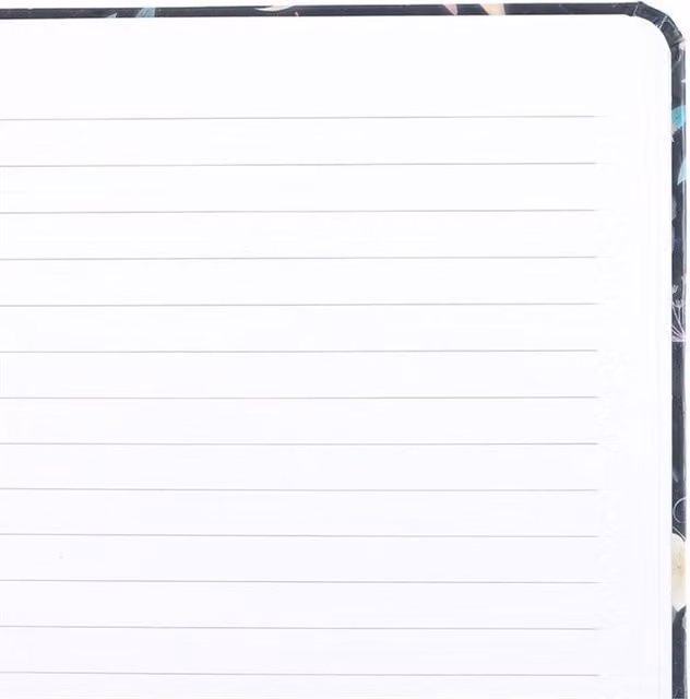KDMK Midnight Owl A5 Lined Notebook with Gold Accents in Blue and Multicolour