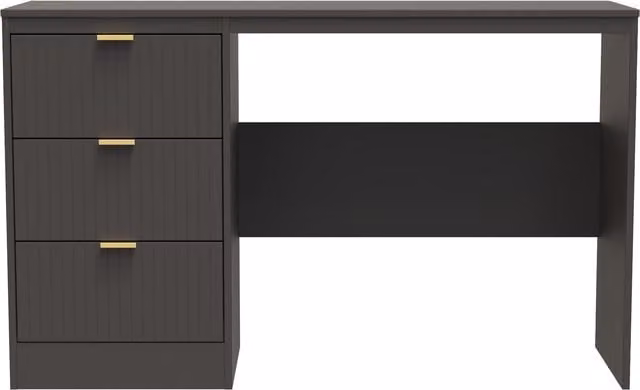 Ready Assembled 2 U Denver 3 Drawer Desk in Dark Grey – 1