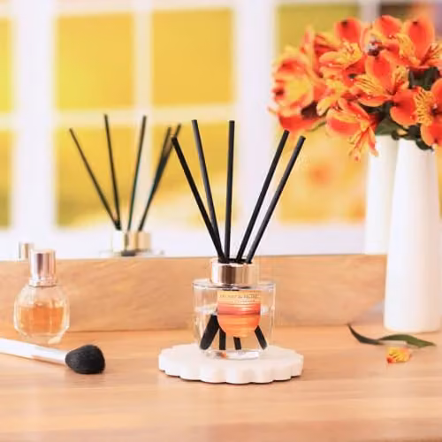 Heart & Home Amber Sunset Summer Scents Reed Diffuser with Orange Zest, Neroli and Sweet Amber – 2