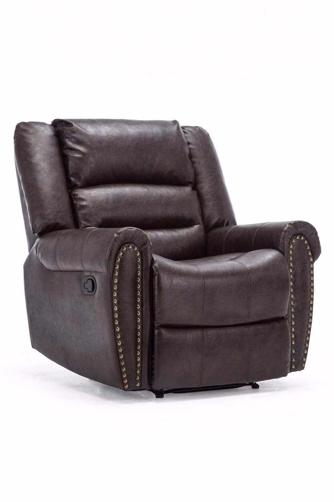 More4Homes Ashby Bonded Leather Recliner Armchair in Brown – 5
