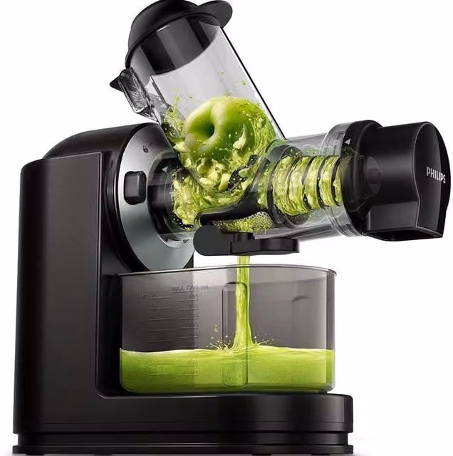 Philips Viva Collection Quick Masticating Slow Juicer HR1889/71, Black