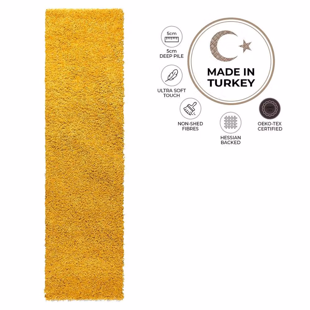 Bravich LTD Shaggy Area Rug in Yellow, W/D: 120 x 170 cm – 4