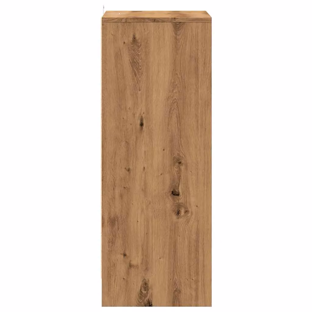 Berkfield Home Artisan Oak Shoe Cabinet in Brown, W/D/H: 60 x 35 x 92 cm – 4