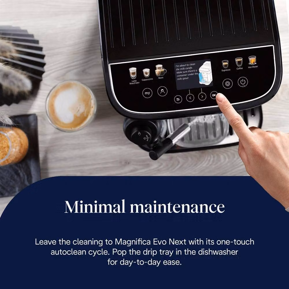 DeLonghi Magnifica Evo ECAM310.60.B Bean to Cup Coffee Machine with Touch Display in Black – 5