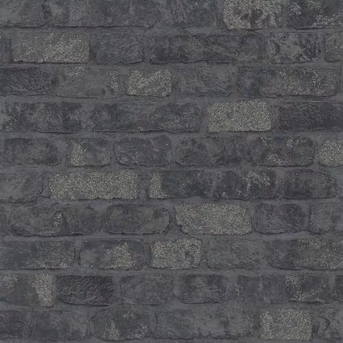 Galerie 58423 Black Stone Look Industrial Effect Non-Woven Wallpaper