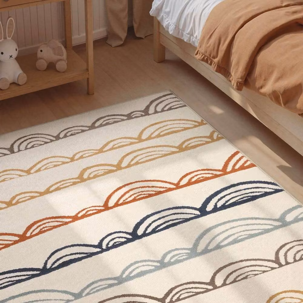 THE RUGS Adventures Kiki Kids Rug in Cream Multicolour, W: 120 cm, L: 170 cm – 2