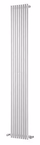 TowelRads Iridio Vertical Designer Radiator in White, H 180 cm x W 30 cm x D 3 cm