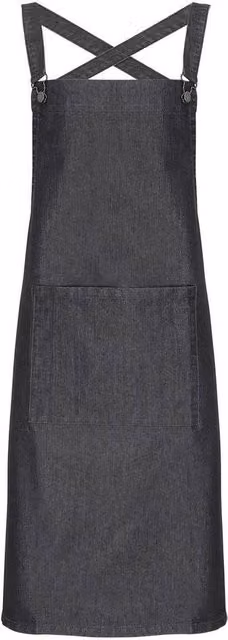 Premier Barista Cross Back Bib Apron in Black – 1
