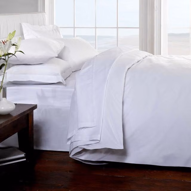 Rapport Home White 400 Thread Count Cotton Oxford Pillowcase