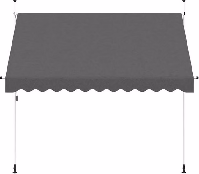 Berkfield Home Manual Retractable Awning in Anthracite Grey, 300 cm