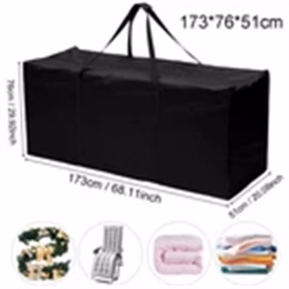 Nordara Extra Large Zipped Waterproof Garden Furniture Cover in Black, W: 100 cm, D: 100 cm, H: 100 cm – 2