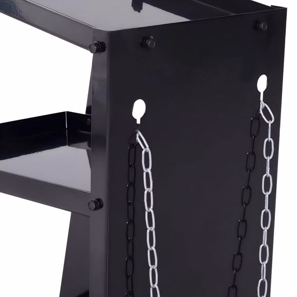STILVORA Black Steel Rollable Welder Trolley with Worktop W/D/H: 71 x 50 x 39 cm – 7