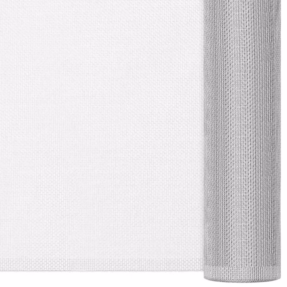 Berkfield Home Aluminium Mesh Screen, Silver, W: 112 cm, H: 500 cm – 2
