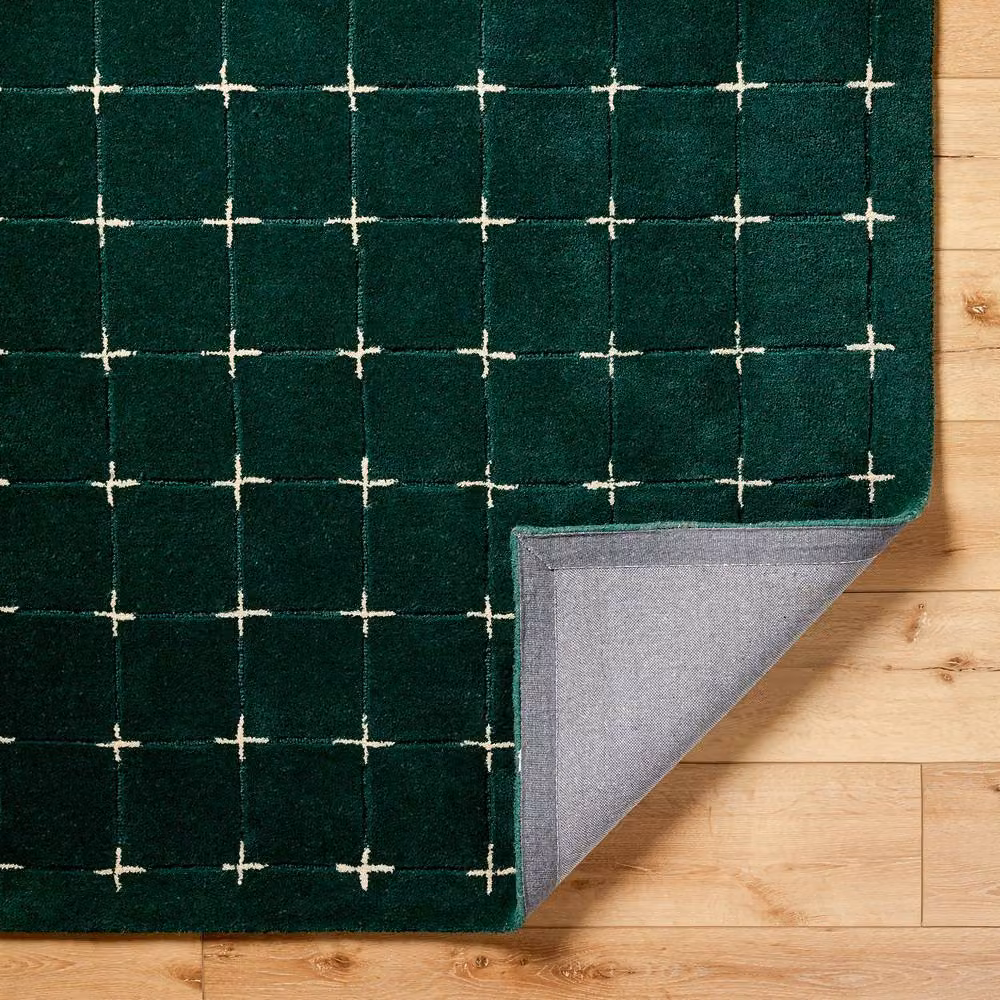 Livabliss Brook Hand-Tufted Wool Modern Living Room and Bedroom Rug in Green, Red and Grey, W: 185 cm, L: 275 cm – 4