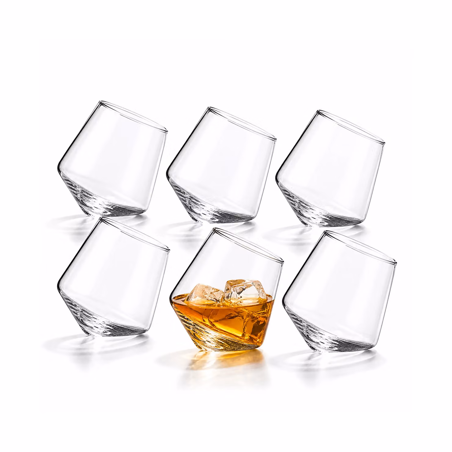 Simpa Set of 6 Transparent Glass Shot Glasses, 230 ml – 2