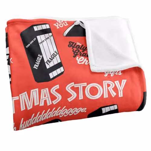 Warner Bros. A Christmas Story Icon Collage Super Soft Fleece Throw Blanket, Multicolour, W/D/H: 91 x 147 cm – 3