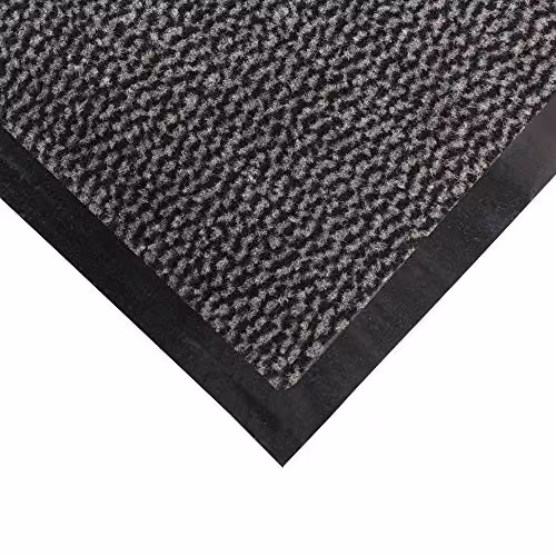 JVL Heavy Duty Dirt Repellent Barrier Door Mat, Grey and Black, W: 80 cm, L: 140 cm – 3