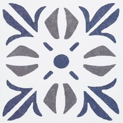 d-c-fix Set of 6 Cubia Blue Geometric Tile Stickers, Water-Resistant Self-Adhesive Wall Film, W/D/H: 15 x 15 x 0.135 cm