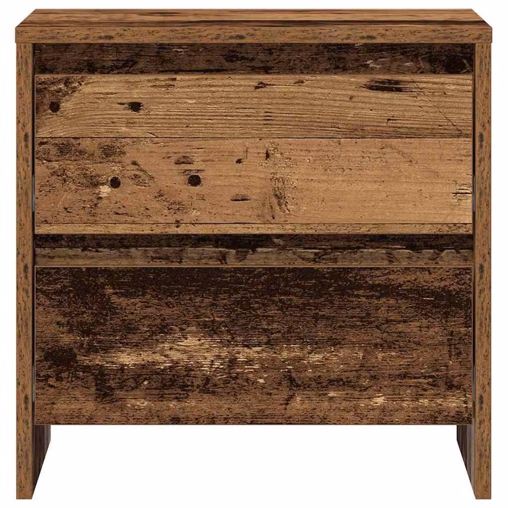 Berkfield Home Traditional Bedside Cabinet in Brown Old Wood, W/D/H: 45 x 34 x 44.5 cm – 3