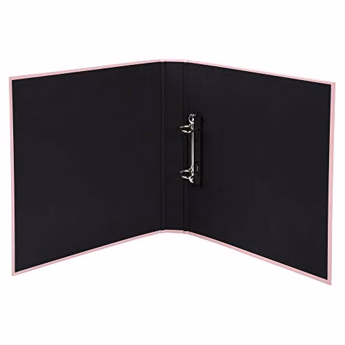 Exacompta Aquarel Rigid A4 Binder with 2 x 25 mm D-rings, 40 mm Spine, Pink, W: 31.5 cm, D: 30 cm – 2