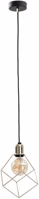 Netlighting Taho Wire Frame Pendant Ceiling Light in Gold, Diameter: 22 cm, E27