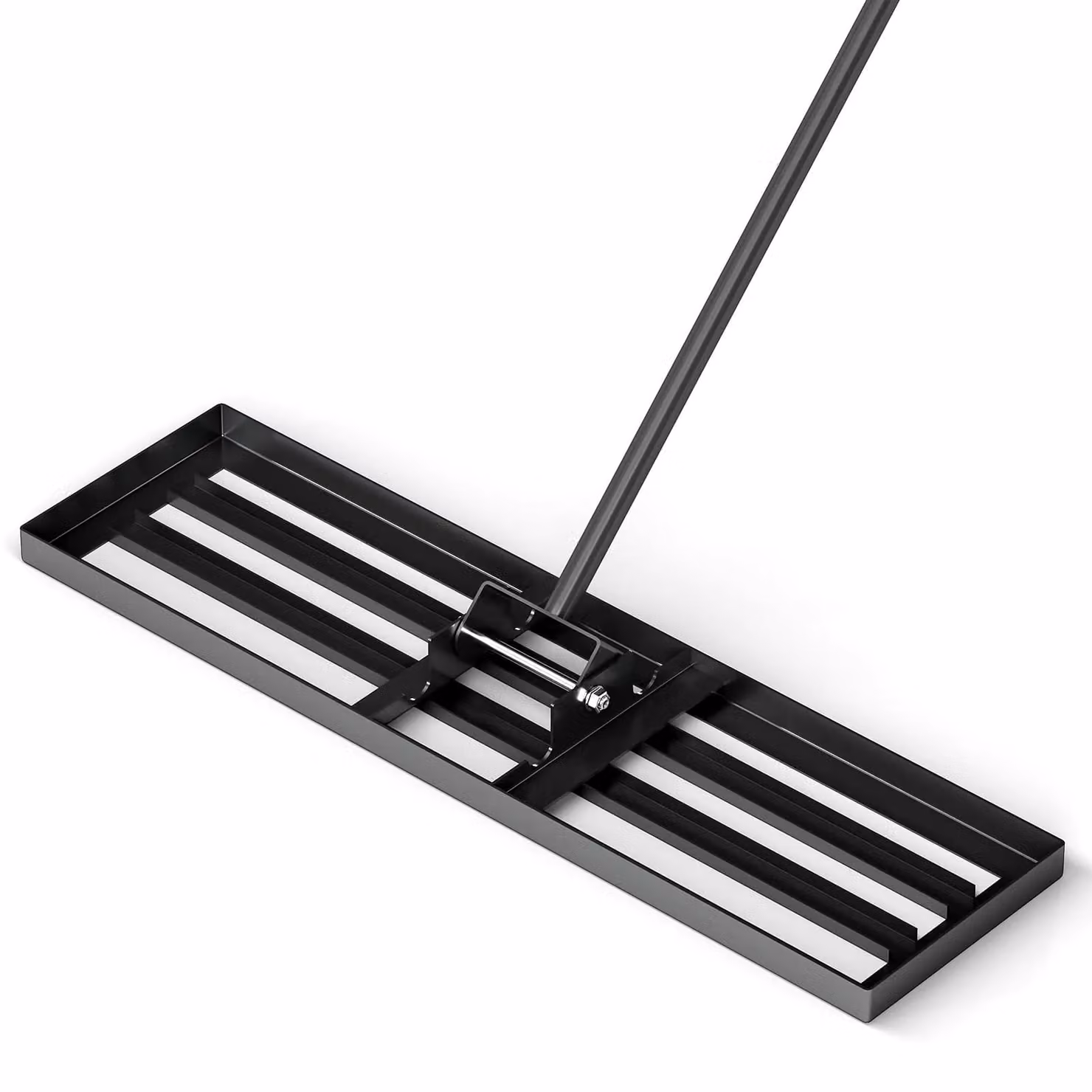Gymax Heavy Duty Lawn Leveling Rake in Black – 8