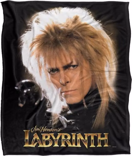 LOGOVISION Labyrinth Jareth Crystal Ball Super Soft Fleece Throw Blanket, White, W/D/H: 152 x 127 cm – 1