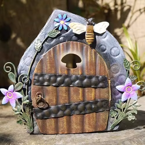 Gifts Direct 2 U Multicolour Metal Fairy Garden Doorway Ornament – 2