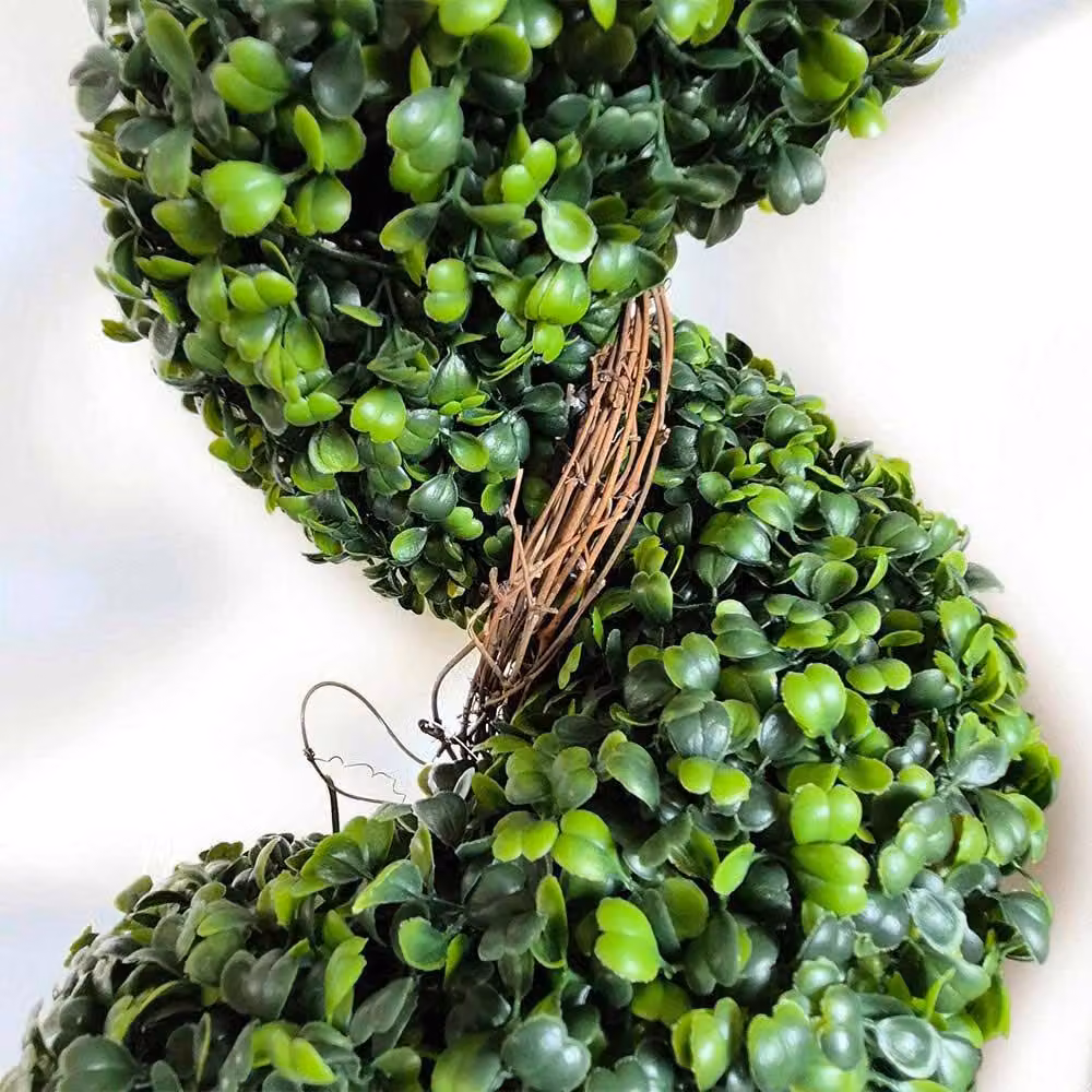 Voltico Artificial Spiral Boxwood Topiary Tree, 2 Pack, Green, Height: 120 cm – 6